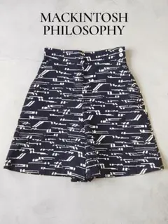 MACKINTOSH PHILOSOPHY ブラッシュペイント柄 ハーフパンツ