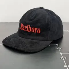 FBT1b コーデュロイキャップ マルボロ 90s ヴィンテージ 刺繍ロゴ