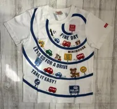 ミキハウス　プッチー　くるま　半袖Tシャツ　120cm