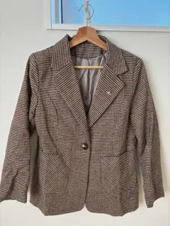 レディース ジャケット 千鳥格子 Mサイズ