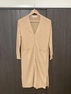 URBAN RESEARCH DOORS ベージュ ロングカーディガン Vネックのサムネイル
