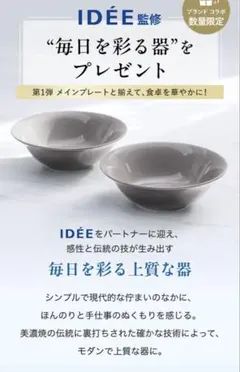 Attenir IDÉE監修 美濃焼 サイドプレート 2枚セットのサムネイル