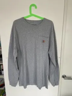 カーハート　グレー 長袖シャツ ポケット付き