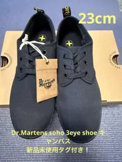 新品未使用タグ付きDr.MartensSOHO 3EYE SHOE キャンバス