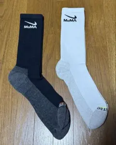 【新品未使用】ナイキ　MoMA コラボ　ソックス　27㎝〜29㎝　白、黒 セット