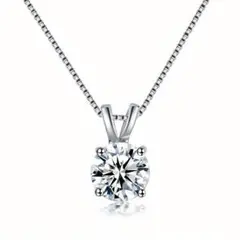1ct モアサナイトネックレス 925シルバー ■KY105782166271
