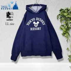 【レア】東京ディズニーリゾート 83ミッキーマウス パーカー ネイビー LL
