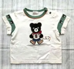 DOUBLE.B MIKI HOUSE 半袖くま刺繍Tシャツ 90cmのサムネイル