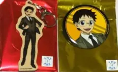 弱虫ペダル 京まふ 小野田坂道 缶バッジ 木製キーホルダー 弱ペダ 京まふ 坂道