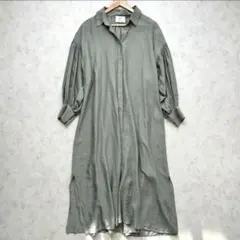 1er Arrondissement ロングシャツワンピース シルク混 38のサムネイル