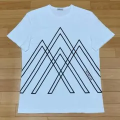 モンクレール ビッグ プリントロゴ ワッペン ホワイト L Tシャツ 5S477 