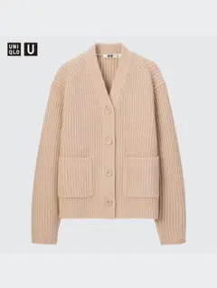 ！banhmi様専用！【UNIQLO U】プレミアムラムリブカーディガン(長袖)