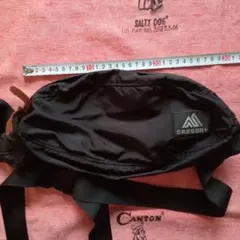 GREGORY ブラック ボディバッグ　ウエストバッグ