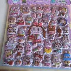 ウサギキャラクター透明シールセット