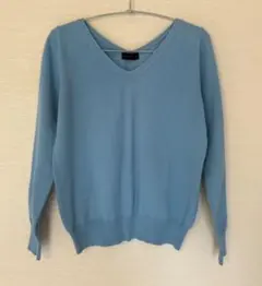 apart by lowrys Vネック セーター 水色