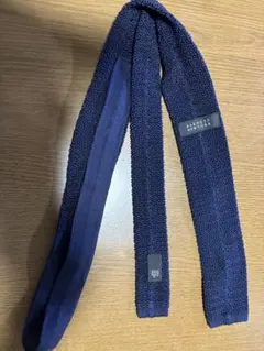BARNEYSNEWYORK ネイビー ニット ネクタイ 標準サイズ