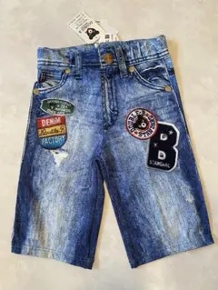 【新品タグ付き】DOUBLE.B デニムハーフパンツ 130サイズ