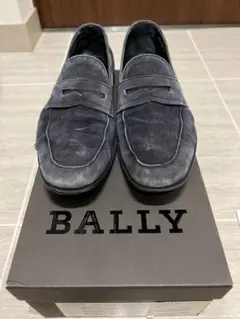 BALLY スエードローファー ネイビー サイズ6E 箱あり 定価6万円のサムネイル