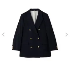 Mila Owen 金釦ダブルブレストロングブレザー