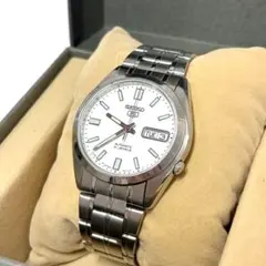 SEIKO 5 自動巻き時計 シルバー文字盤 7S26C 稼働品】SEIKO セイコー5 自動巻き 7S26-0400 シルバー文字盤 - メルカリ