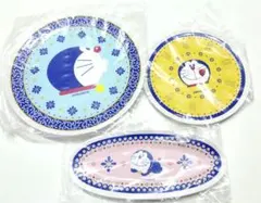 【未使用】ドラえもんメラミン皿セット＋おまけ皿
