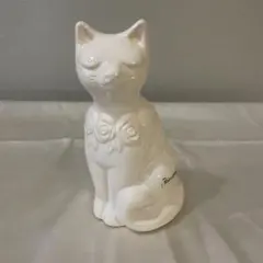 고양이 도자기 동상 장미 조각 rosa Ljung 스웨덴