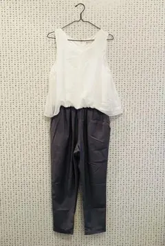 未使用★ MAJESTIC LEGON オールインワン ホワイト×グレーのサムネイル