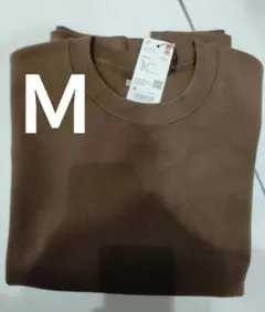 新品 UNIQLO C オーバーサイズスウェットシャツ ブラウン Ｍ ユニクロ