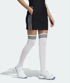 新品未使用 adidas ブラック タイトミニスカート　3本ライン Sサイズのサムネイル