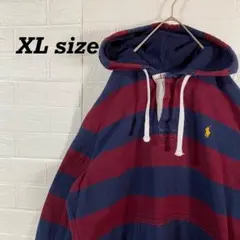 ポロラルフローレン ハーフボタンパーカー　ボーダーカラー