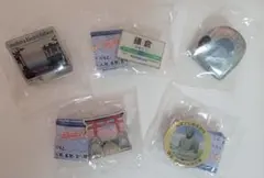 ご当地ピンバッジ 鎌倉、江ノ電、5個セット（未使用品）