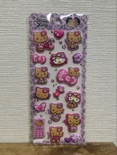 【正規品】サンリオ　日焼キティ マシュマロシール　レオパード