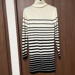 EGOISTストライプ タートルネックワンピース