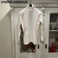 アンダーアーマー インナーシャツ MD ホワイト モックネック ゴルフ