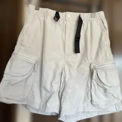 GU ナイロンカーゴショートパンツ ライトグレー色　 M