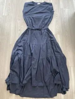 SHARE PARK ノースリーブ ロングワンピース チャコールグレーのサムネイル
