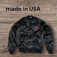 USA製 West Ark 企業ロゴ ナイロンスタジャン 黒 M