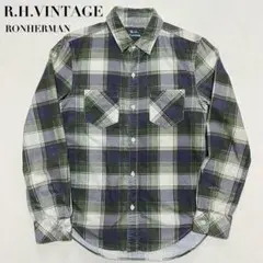 R.H.VINTAGE ロンハーマン RON HERMAN プリントネルシャツ