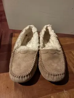 UGG ベージュ スエードモカシン