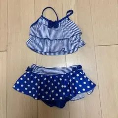 子供用水着セット 120cm 青と白