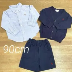 【ラルフローレン】男の子フォーマル90cm 3点セット