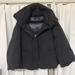 +J ブラック ハイブリッドダウンジャケット