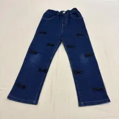 アプレレクール 長ズボン リボンパンツ リボン デニム ジーパン 女の子 120