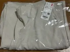 新品タグ付UNIQLOクレープジャージーストレートパンツLナチュラル