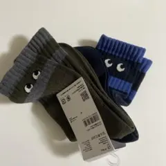 ユニクロ　アニヤハインドマーチ　ヒートテックソックス　2足セット　ネイビー