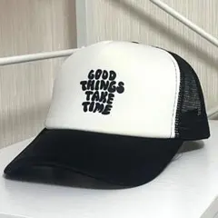 メッシュキャップ　ブラック　HIPHOP ストリート　古着　ビンテージ　アメカジ