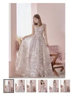 【JEAN MACLEAN/ジャンマクレーン】刺繍レース/ キャバドレス