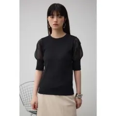 AZUL BY MOUSSY パフスリーブ リブTシャツ S