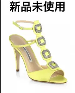 【70％OFFセール】MANOLO BLAHNIK ビジュー付き　サンダル