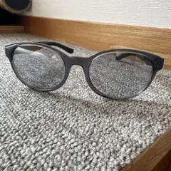 JINS&SUN グレー オーバル サングラス